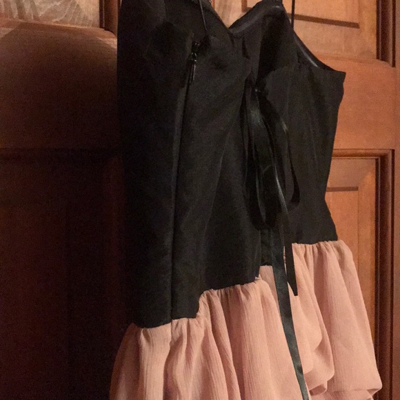 Arden B. Strapless Black/Blush Cocktail Size 2 - Picture 3 of 5